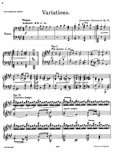 Complete Score (alternate scan)