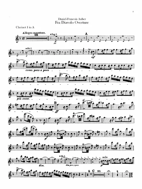 Clarinet 1, 2 (A)