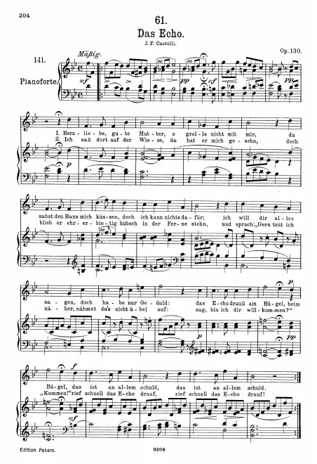 Complete Score (Original / High Voice, B♭ major)