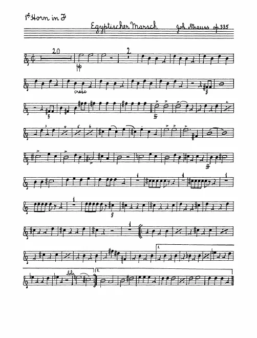 Horn 1, 2, 3, 4 (F)