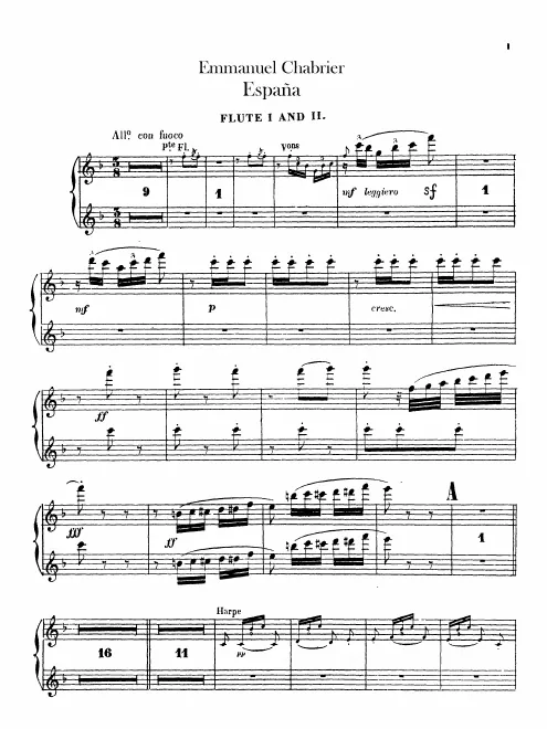 Flute 1/2, Piccolo