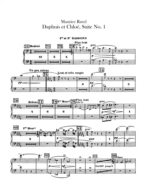 Bassoon 1/2, 3, Contrabassoon
