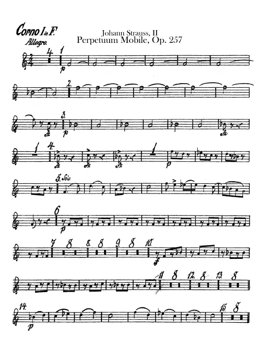 Horn 1, 2, 3, 4 (in F)