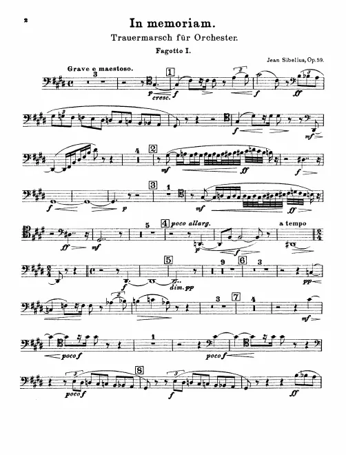 Bassoon 1, 2, Contrabassoon