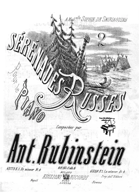 Cah.6. 2 Sérénades russes