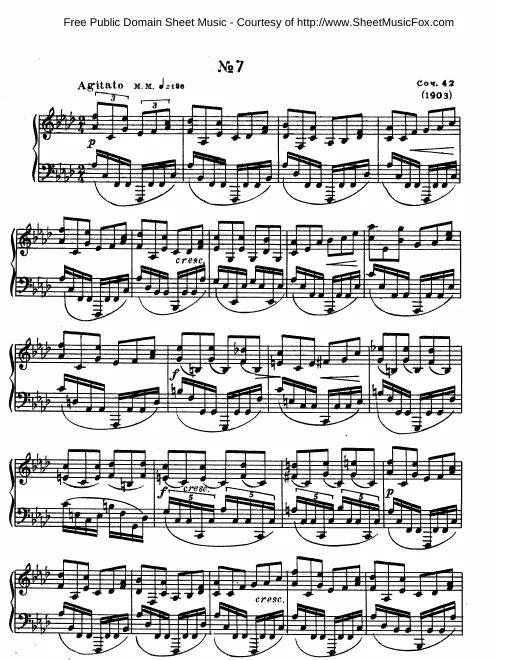 7. Etude in F minor