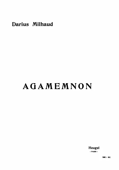 Vocal Score