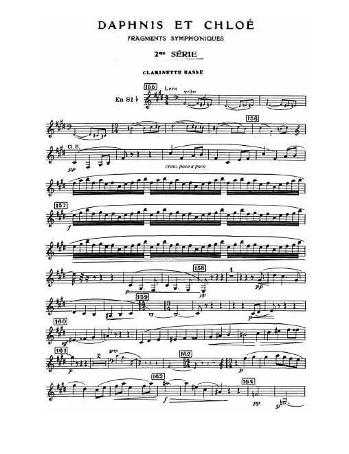 Bass Clarinet (B♭, Onstage)