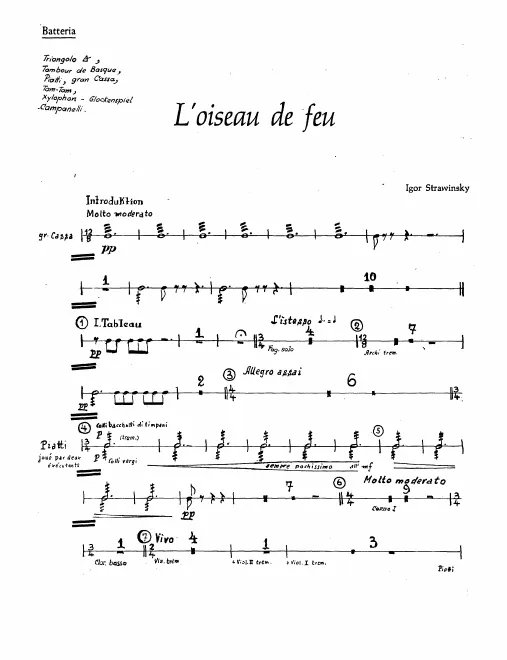 Triangle/Tambourine/Cymbals/Tam-Tam/ Xylophone/Glockenspiel/Bells