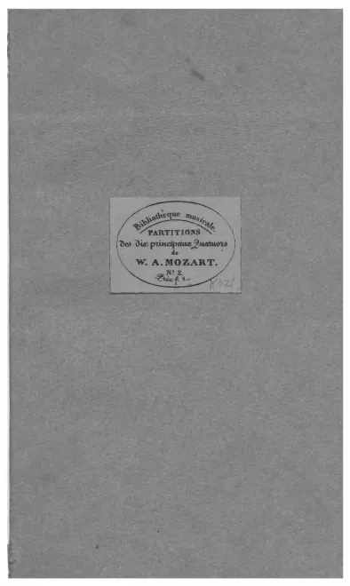 2. Quartet in D minor, K.421