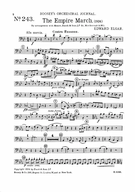 Contrabassoon (B♭)