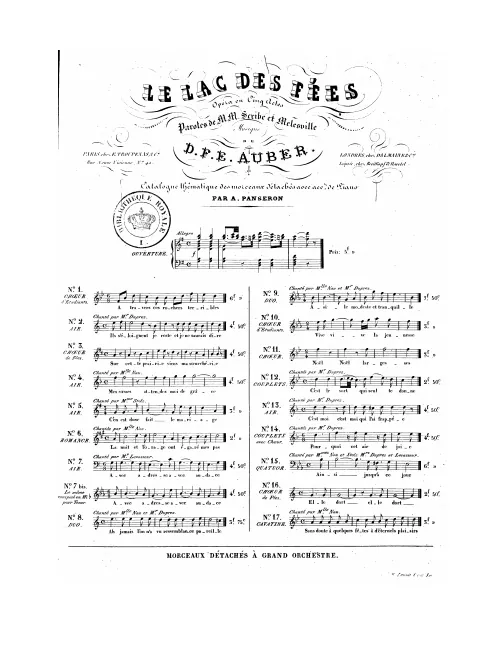 No.4, Air: "Mes sœurs, attendez moi de grâce" (Act I, No.4b)