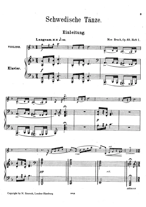 Complete Score and Violin Part