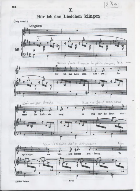 10. Hör ich das Liedchen klingen (E minor, low voice)