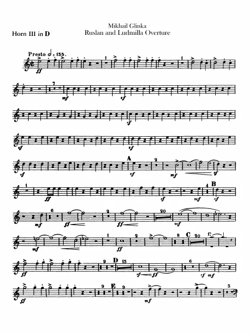 Horn 3, 4 (D)