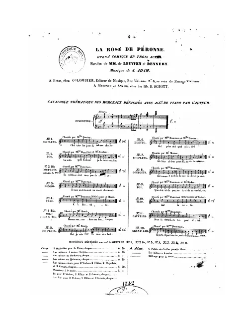 No.4 bis , Solo extrait du trio: "Restez dans ma boutique" (Balandier)