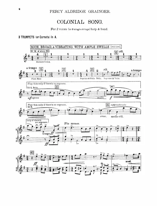 Trumpet 1/2/3 (A) (or Cornets)