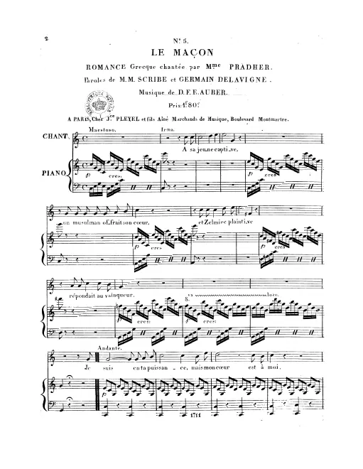 5. Romance: "Je suis en ta puissance" (Act II, No.10)