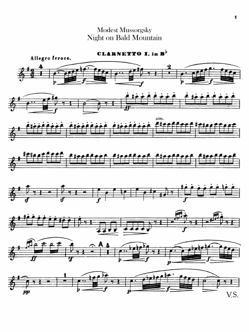 Clarinet 1 (B♭/A)