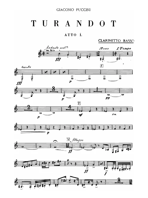 Bass Clarinet (B♭)
