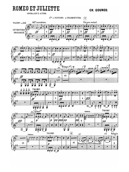 Trumpet/Cornet 1/2 (E/D/C/B/B basso/A)