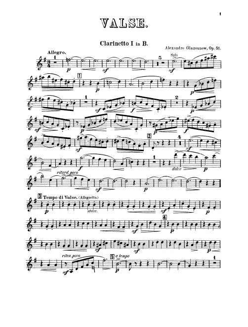 Clarinet 1, 2 (B)