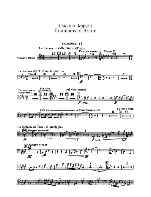 Trombone 1, 2, 3, Tuba