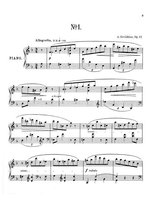 1. Allegretto