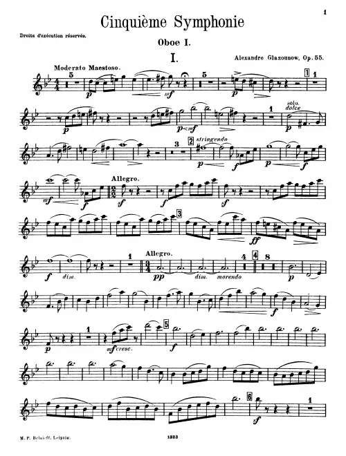 Oboe 1, 2