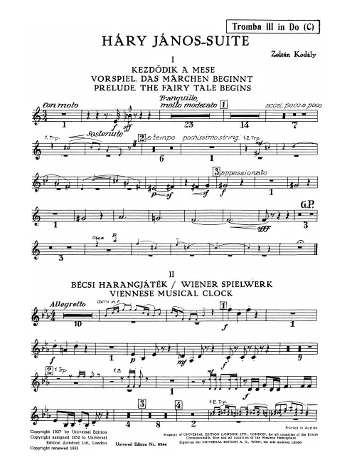 Trumpet 3 (C)/Cornet 3 (B)