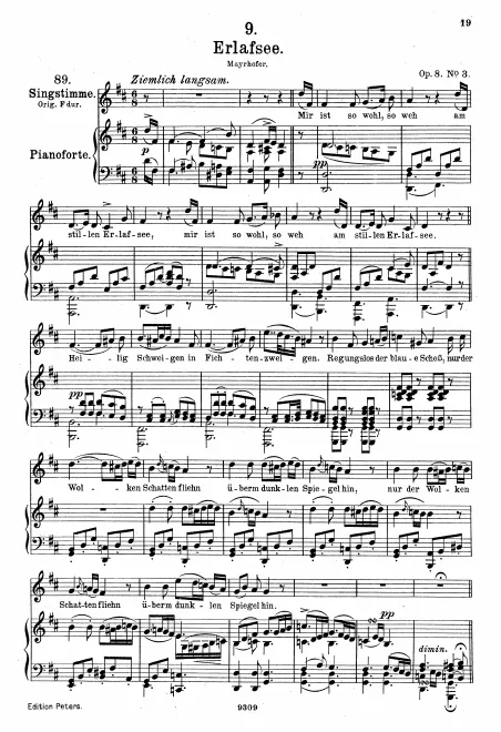Complete Score (Medium voice, transposed to D major)