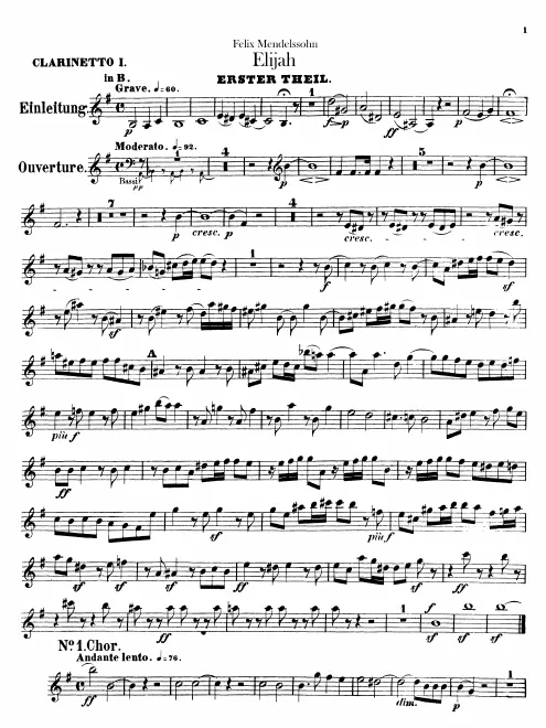 Clarinet 1, 2 (B♭, A, C)