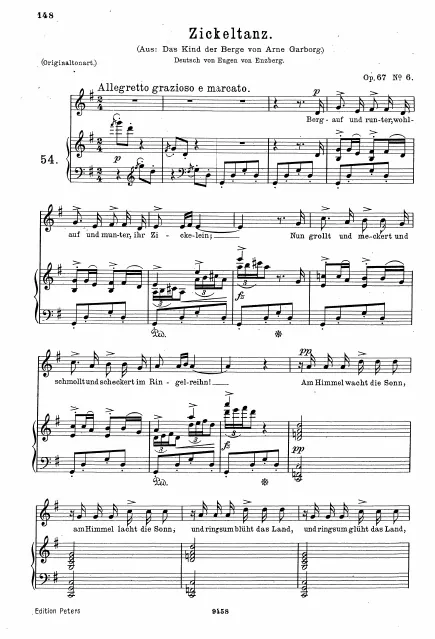 Complete Score (original / low key, G major)