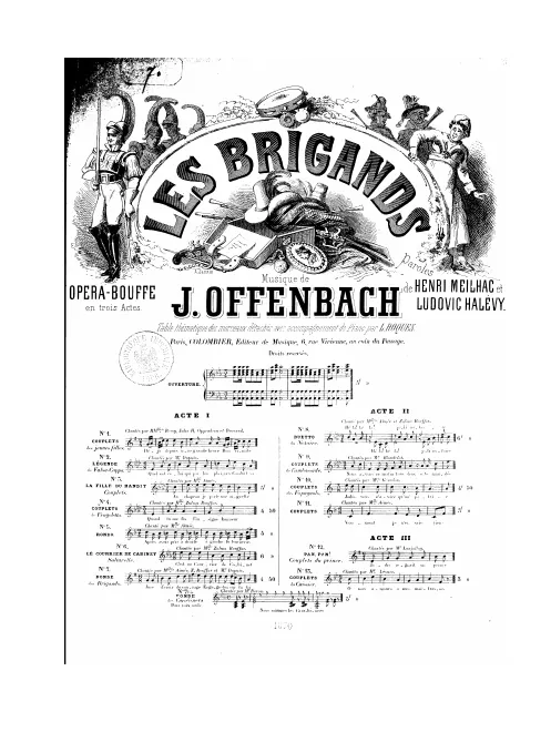 No.13, Couplets du caissier: "O mes amours" (Act III, No.20)