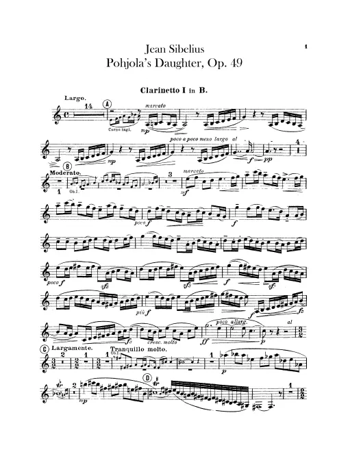 Clarinet 1, 2, Bass Clarinet (B♭)
