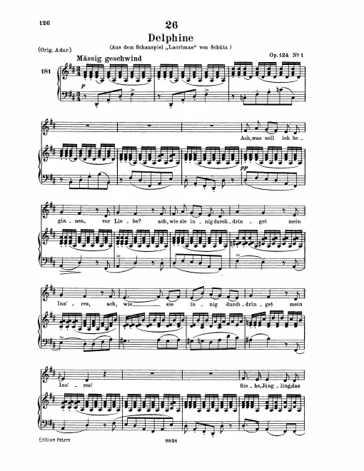 Complete Score (Low Voice, transposed to D major)