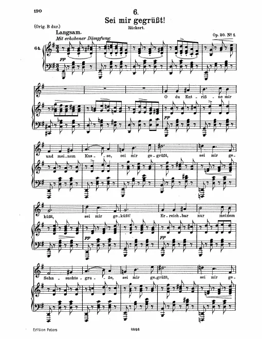 Complete Score (Medium voice, transposed to G major)