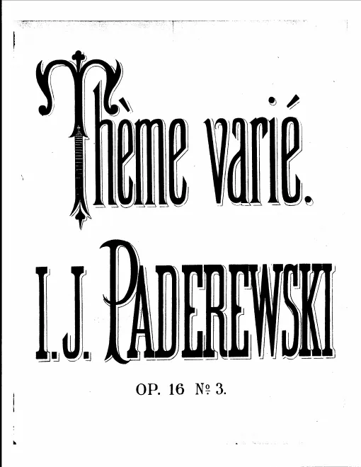 3. Thème varié