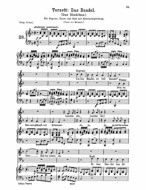 Complete Score (lower key, F major)