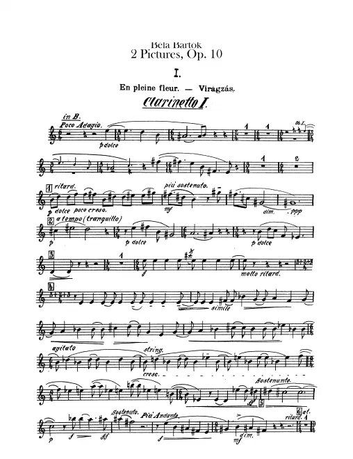 Clarinet 1, 2, 3 (B♭) (3rd also Bass Clarinet)