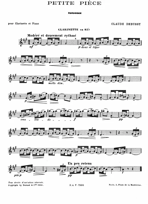 Complete Score and Clarinet Part
