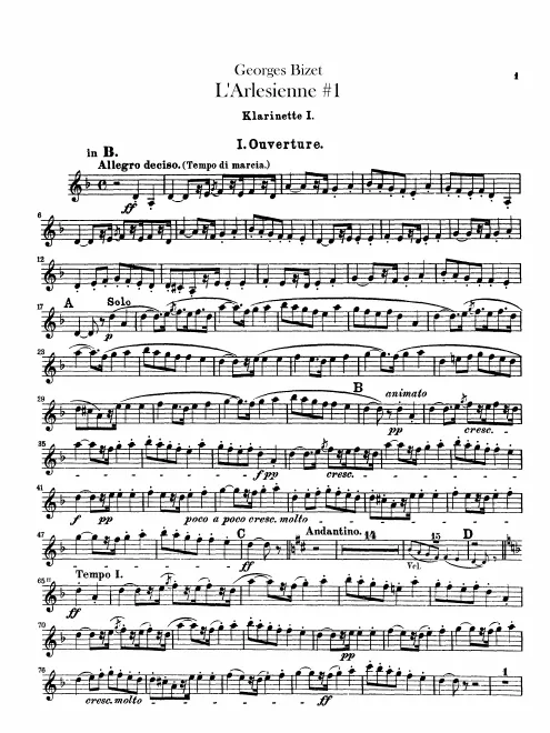 Clarinet 1, 2 (B♭, A)