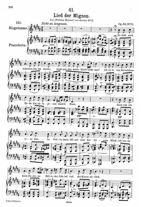 Complete Score (Original/High voice, B major)