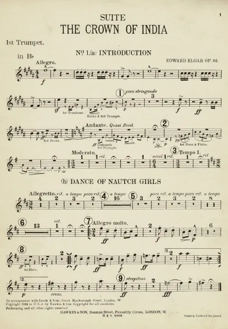 Trumpet 1/2, 3 (B♭/A) (3rd ad lib.)