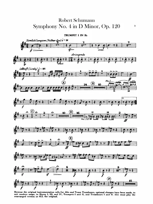 Trumpet 1, 2 (F, plus B♭ transposed)