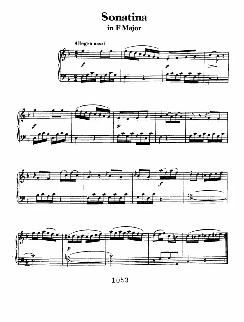 2. Sonatina in F major