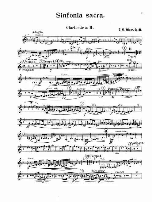 Clarinet (in B♭)