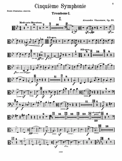 Trombone 1, 2, 3, Tuba