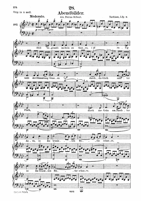 Complete Score (Medium Voice, transposed to F minor)