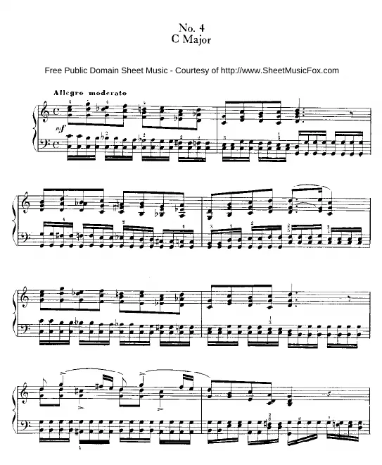 No.4 in C major